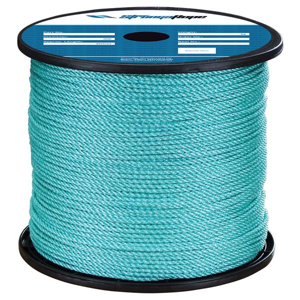 STRONGAROPE ROPE - POLYPROPYLENE - 3 STRAND LAID - SEA GREEN