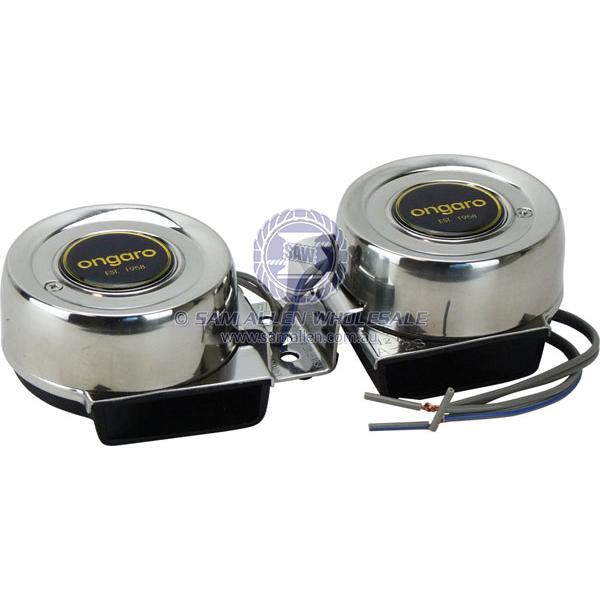 HORNS - FLUSH MOUNT - STAINLESS STEEL