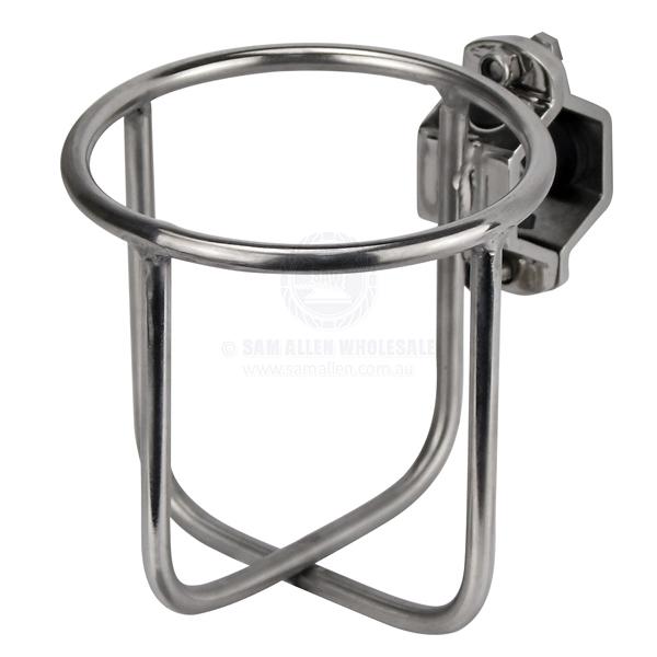 DRINK HOLDER - RAIL MOUNT - S/S