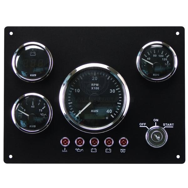 KUS GAUGES - FOUR GAUGE PANEL WITH ALARM