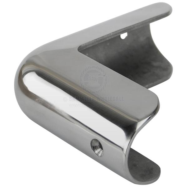 GUNWALE END CAPS - ROUND STAINLESS STEEL