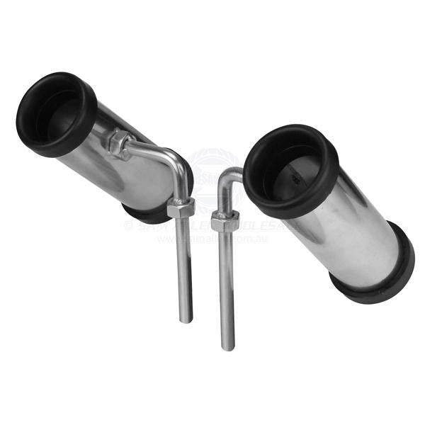 ROD HOLDERS - ROWLOCK MOUNT S/S