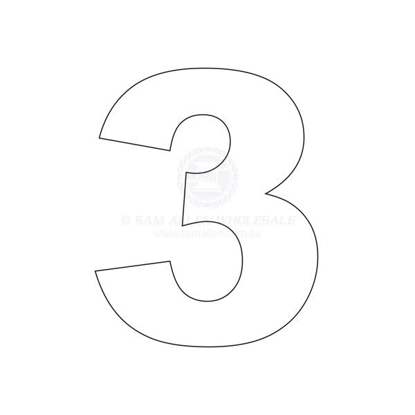 NUMBERS - 8 INCH (203MM)