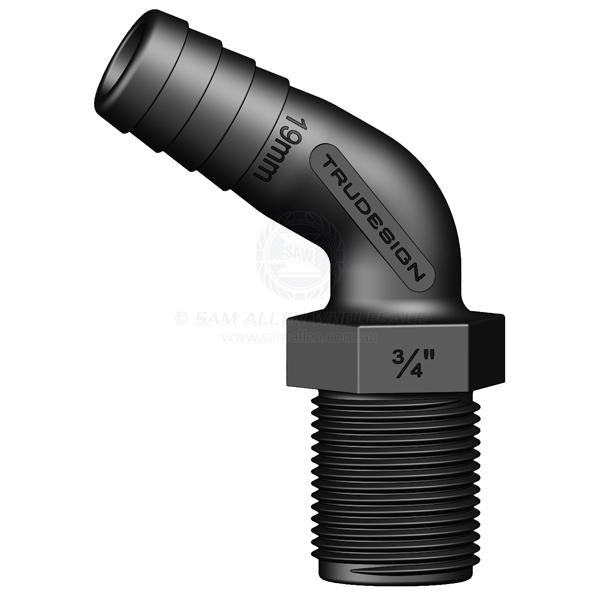 TRUDESIGN HOSE TAILS - MALE 120°