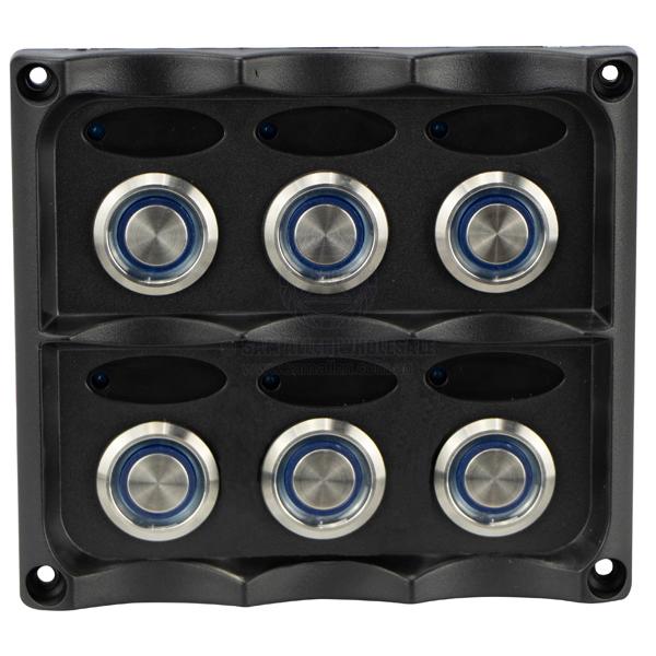 RELAXN SWITCH PANELS - SPLASHPROOF S/S PUSH BUTTON