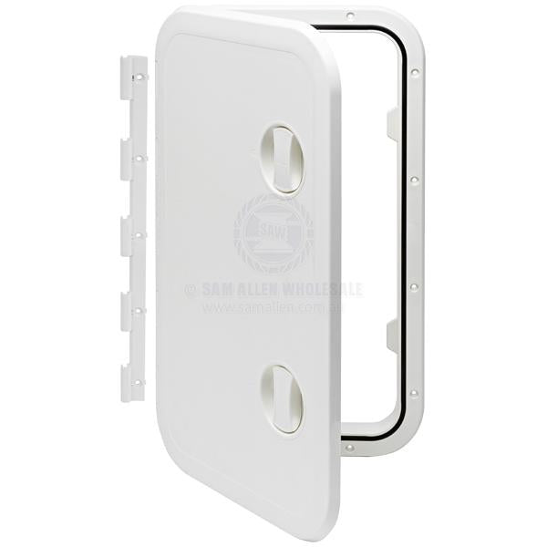 ACCESS HATCHES - REMOVABLE & FIXED HINGE - ASA PLASTIC - DUAL HANDLE