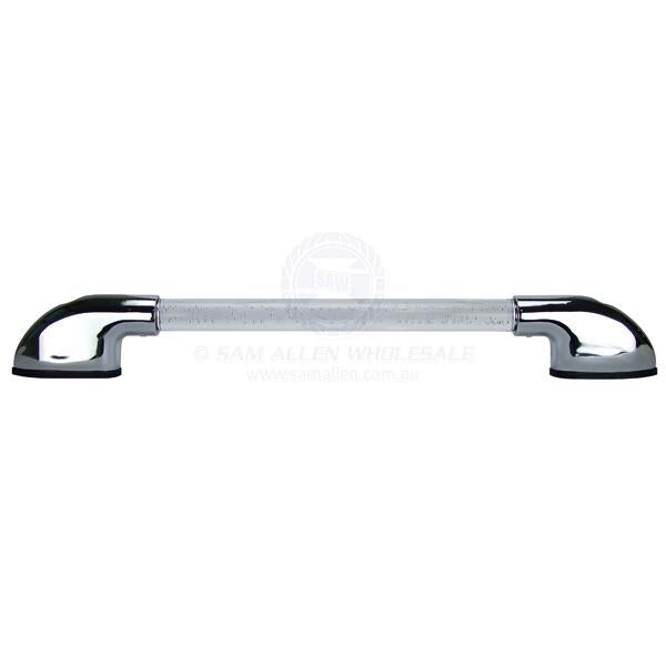 HAND RAIL - ILLUMINATED - CLEAR TUBE CHROME ENDS