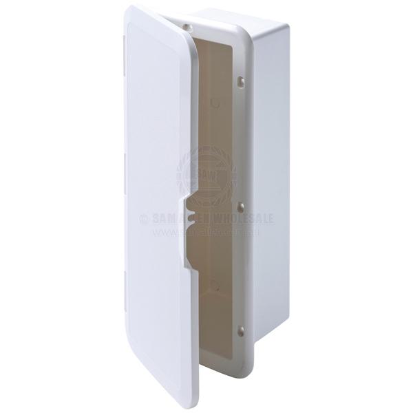 CAN-SB STORAGE BOXES - RECESSED MOUNT WITH DOOR - ABS PLASTIC