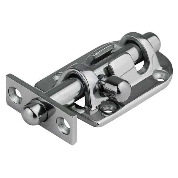 BARREL BOLT - 90 DEGREE STRIKER PLATE - STAINLESS STEEL