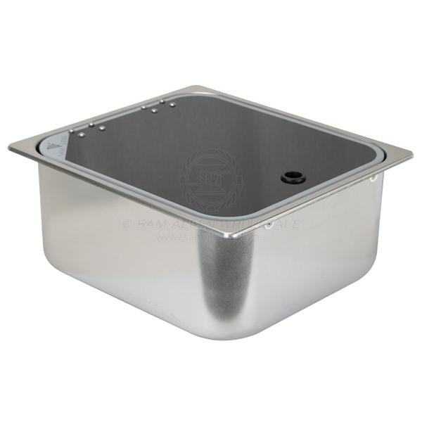 SINKS - WITH LID & FOLDING TAP - STAINLESS STEEL