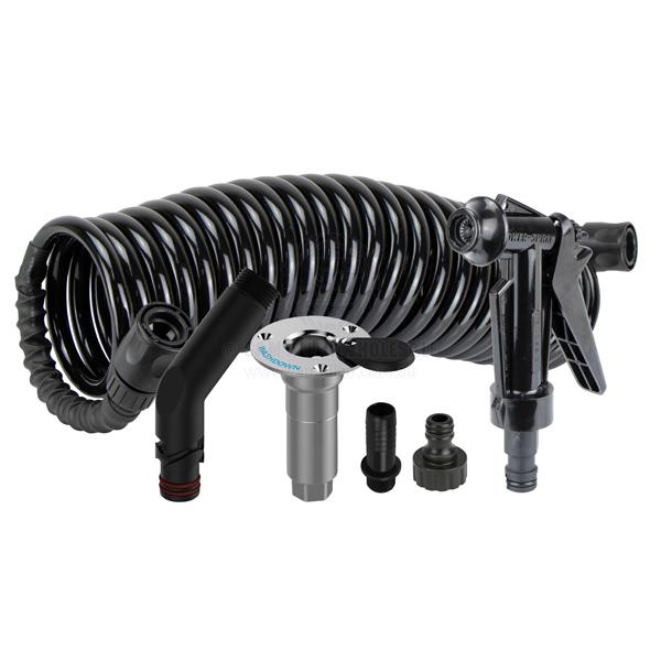 DECK WASH HOSE COIL KITS WITH FLUSH LINK - BSP THREAD