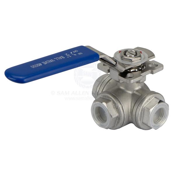 BALL VALVES - L PORT BSP - STAINLESS STEEL