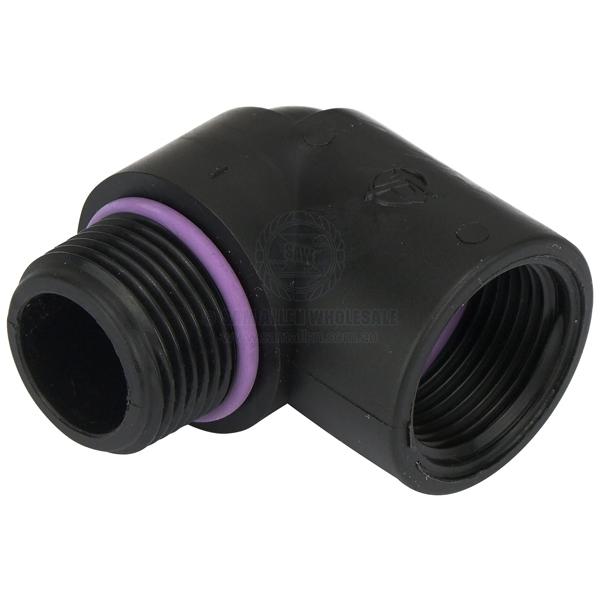 COUPLINGS - 90° - BSP MALE/FEMALE - POLYPROPYLENE