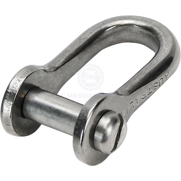 RILEY SHACKLES - SLOTTED PIN - STAINLESS STEEL
