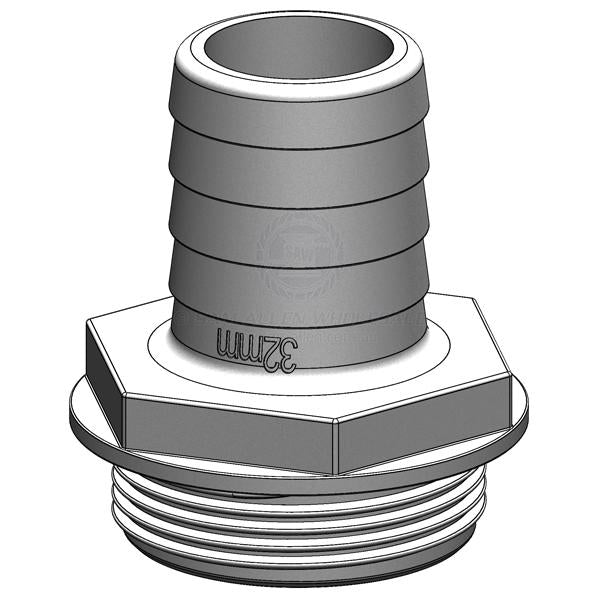 AQUAVALVE HOSE TAILS - STRAIGHT - TRUDESIGN