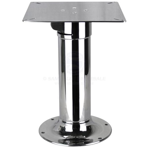 TABLE PEDESTAL - 2 PIECE TELESCOPIC - STAINLESS STEEL