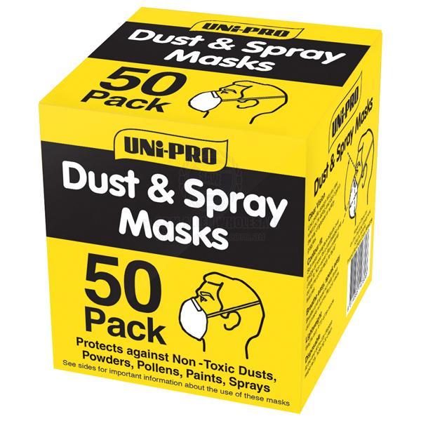 DUST AND SPRAY MASKS - DISPOSABLE