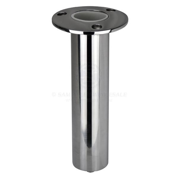 RELAXN ROD HOLDER - ROUND HEAD WITH DRAIN - HEAVY-DUTY - STAINLESS STEEL