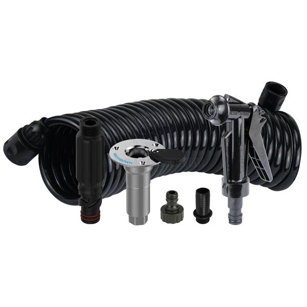 DECK WASH HOSE COIL KITS WITH FLUSH LINK - BSP THREAD