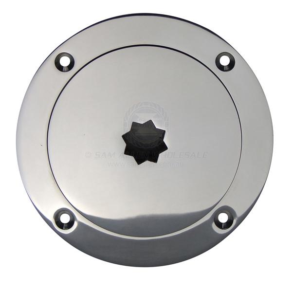 DECK PLATE - STAINLESS STEEL - WINCH STYLE STAR KEY