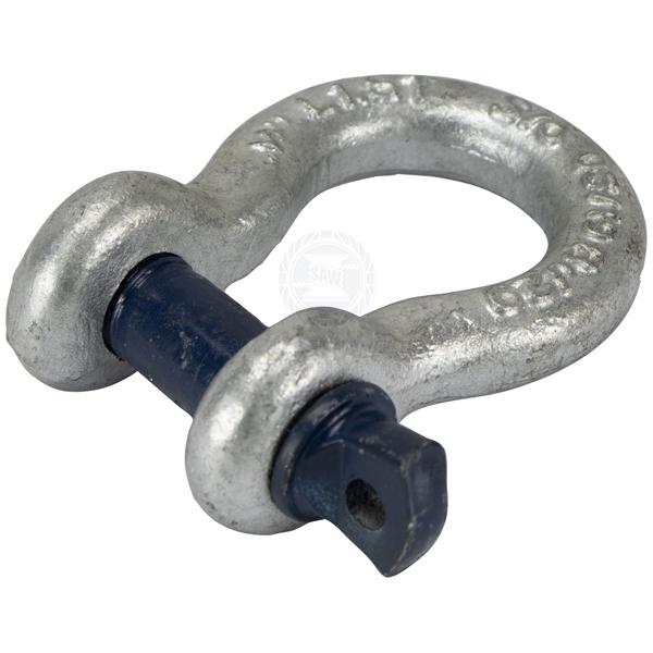 SHACKLES - BOW - SCREW PIN GALVANISED - GRADE S