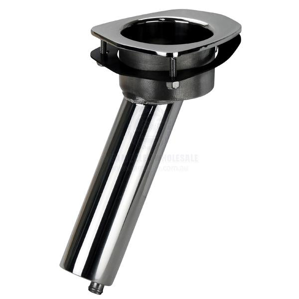 RELAXN MAKO SERIES ROD/CUP HOLDER - STAINLESS STEEL - CONCEALED MOUNT
