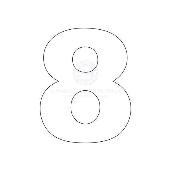 NUMBERS - 8 INCH (203MM)