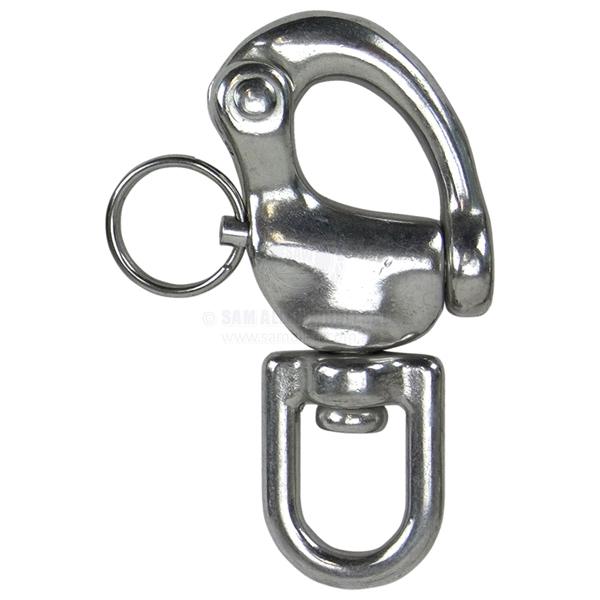 SNAP SHACKLE - SWIVEL EYE - STAINLESS STEEL