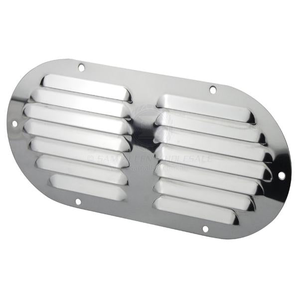 VENTS - OVAL LOUVRE - STAINLESS STEEL