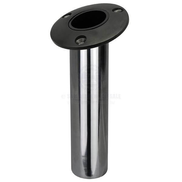 RELAXN ROD HOLDER - ROUND HEAD WITH DRAIN - HEAVY-DUTY - STAINLESS STEEL