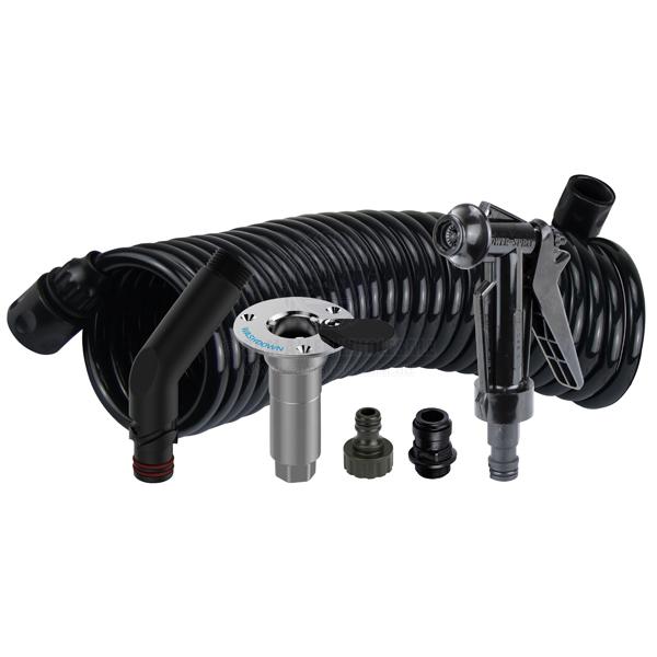 DECK WASH HOSE COIL KITS WITH FLUSH LINK - BSP THREAD