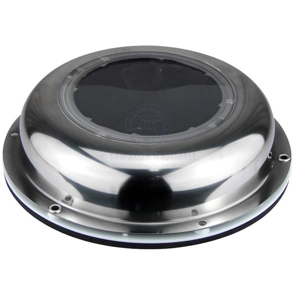 RELAXN VENTILATION INTAKE / EXHAUST FAN - SOLAR POWERED - STAINLESS STEEL