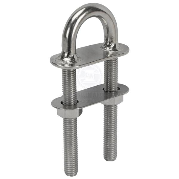 U-BOLTS - WELDED FACE PLATE - STAINLESS STEEL