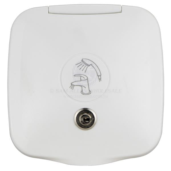 ARAVON SHOWER BOX - HEAD, MIXER & HOSE - LOCKABLE