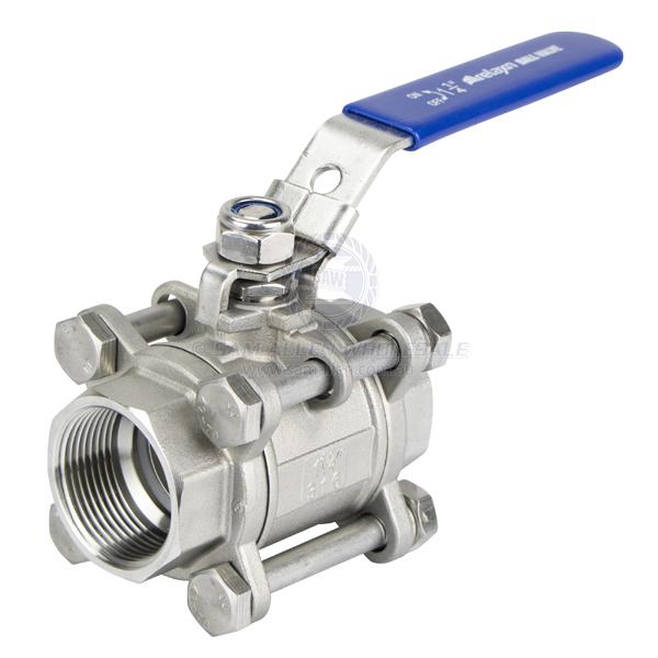 BALL VALVES - BSP - 3 PIECE - STAINLESS STEEL