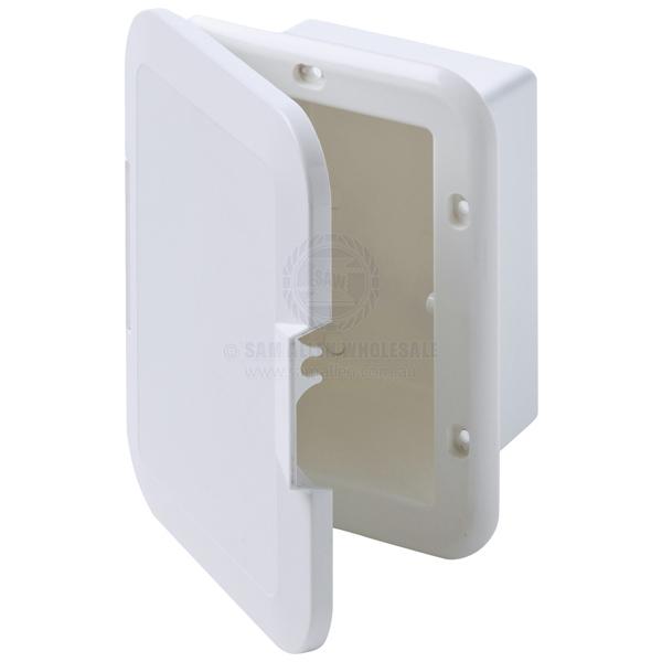 CAN-SB STORAGE BOXES - RECESSED MOUNT WITH DOOR - ABS PLASTIC