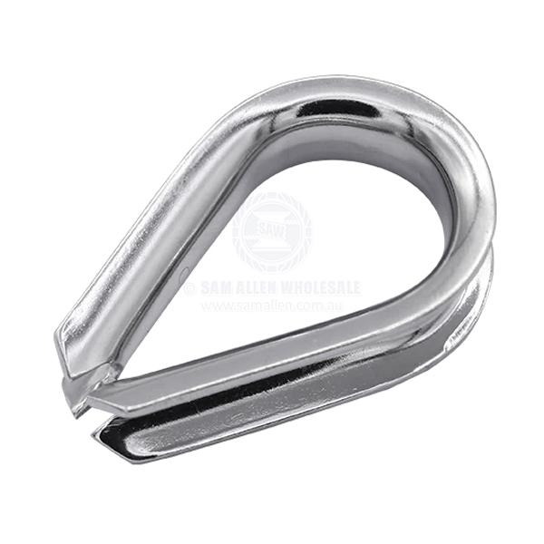 THIMBLES - WIRE GROOVE- STAINLESS STEEL - 316G
