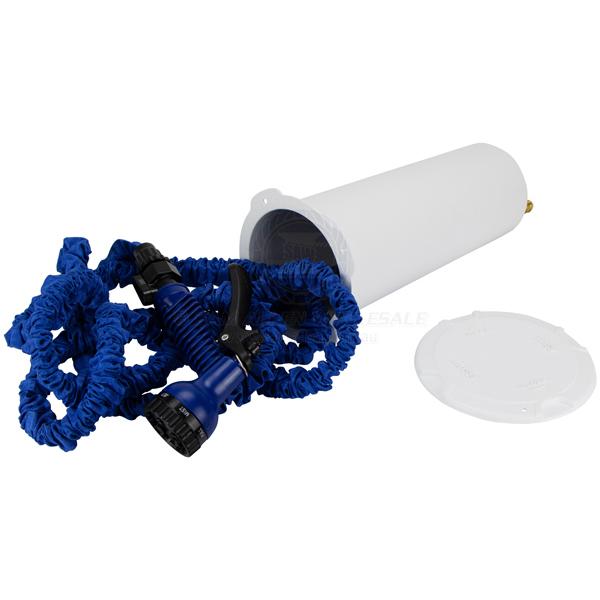 DECK WASH - HOSE COIL KIT - RECESSED - COLLAPSIBLE HOSE