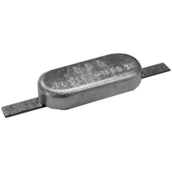ANODES - ZINC OVAL BLOCK WITH STRAP