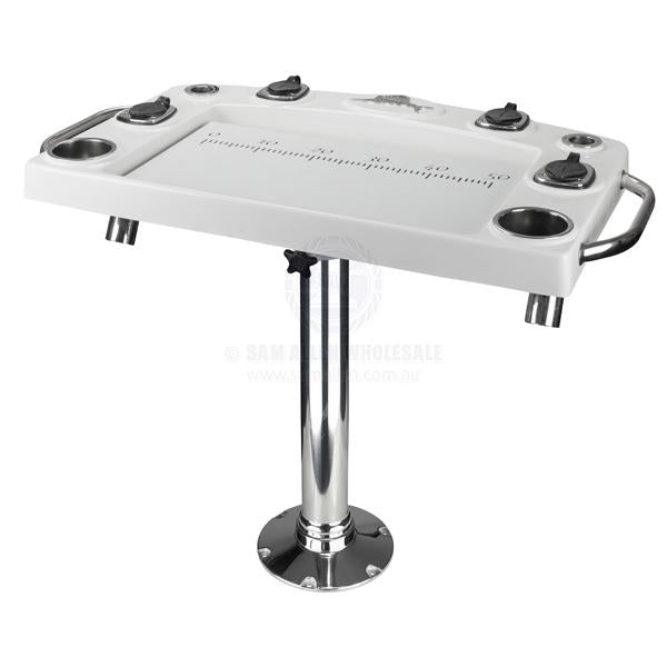 REELAX LIGHT TACKLE STATION – DELUXE PREP BOARD & STAINLESS STEEL PEDESTAL