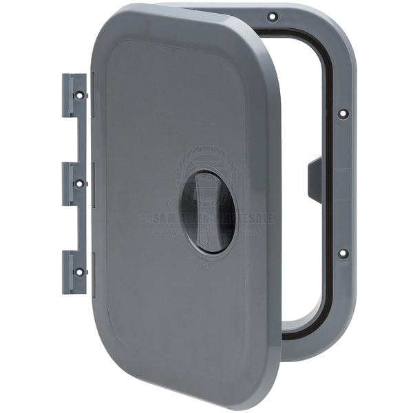 ACCESS HATCHES - REMOVABLE & FIXED HINGE - ASA PLASTIC - SINGLE HANDLE