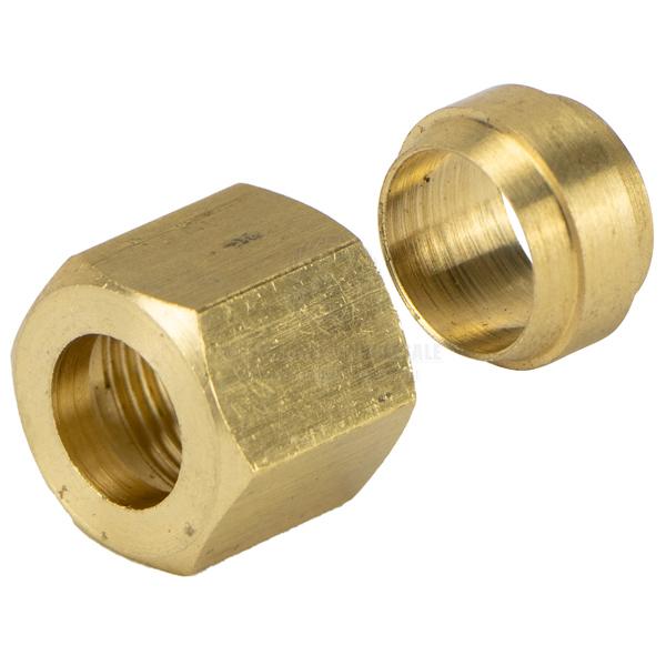 ULTRAFLEX HYDRAULIC HOSE - NUT & OLIVE ASSEMBLY - NICKEL PLATED