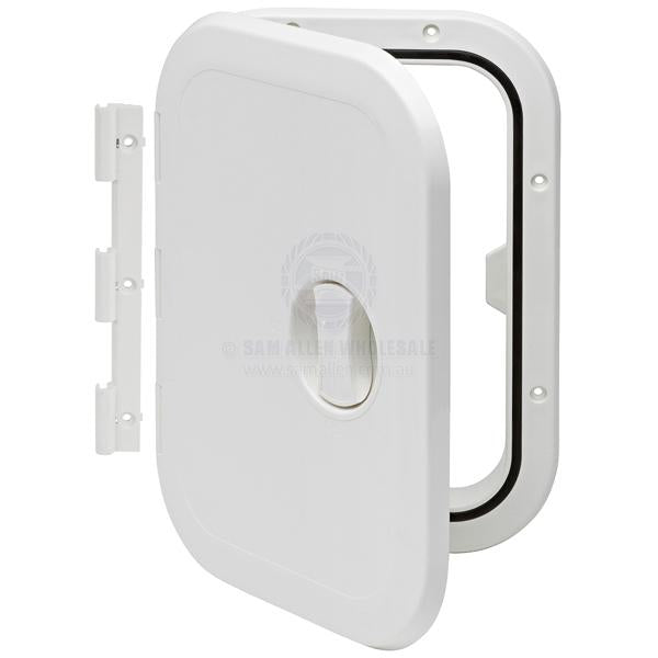 ACCESS HATCHES - REMOVABLE & FIXED HINGE - ASA PLASTIC - SINGLE HANDLE