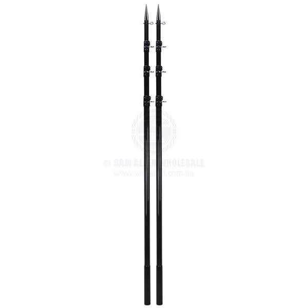REELAX GRANDER SERIES 3K CARBON TELESCOPIC OUTRIGGER POLES - 40MM DIAMETER