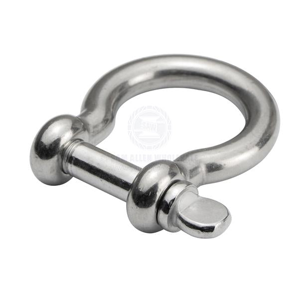 SHACKLES - BOW - STAINLESS STEEL