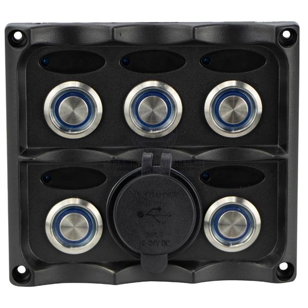 RELAXN SWITCH PANELS - SPLASHPROOF S/S PUSH BUTTON