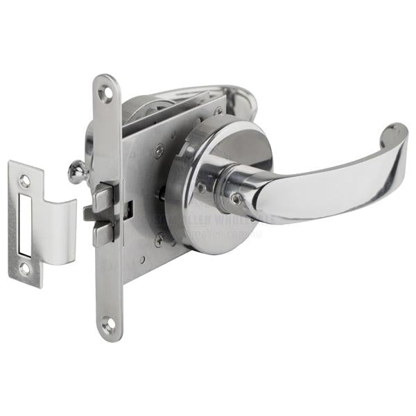 DOOR LOCK - MORTISE - STAINLESS STEEL - CONTEMPORARY HANDLE UNIVERSAL
