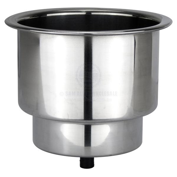 DRINK HOLDER - STEPPED RECESSED - S/S