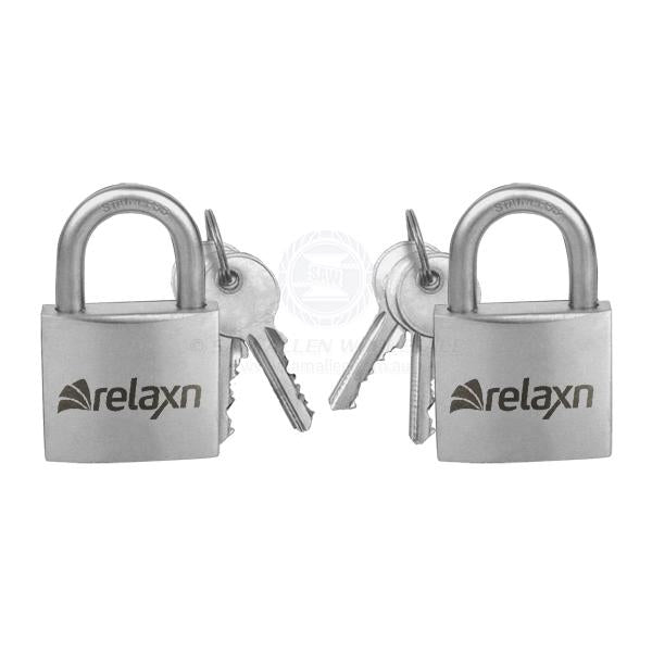 RELAXN PADLOCKS - KEYED ALIKE - STAINLESS STEEL