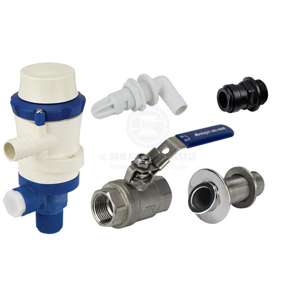STAINLESS STEEL PICKUP KITS - DECK WASH / BAIT PUMP